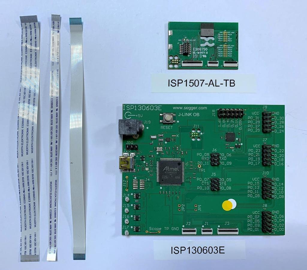 2. ISP1507-AL Dev Kit Hardware Content 1 x Test Board 1 x FPC jumper cable 22 pin 1 x FPC jumper cable 14 pin 1 x FPC jumper cable 10 pin