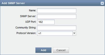 Service Now Getting Started Guide Adding an SNMP Configuration to Service Now You can specify a destination for SNMP traps to be sent when a Service Now notification policy is triggered.