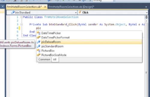 IntelliSense In Figure 3-25 on page 131, the insertion point is located in the coding window.