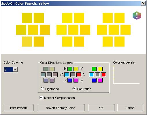 SPOT-ON 65 5 Enter the C, M, Y, and K values of your specific color in the appropriate fields. Use the Tab key to move from field to field.
