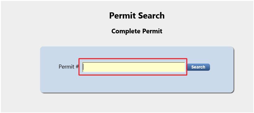 Step 2: Search for your permit by providing appropriate