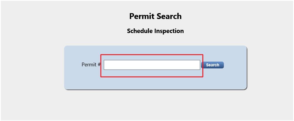 Inspection option from Inspections tab in ibuild.