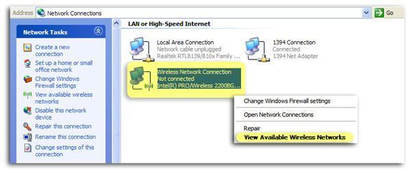 5. Laugh at your neighbours funny wireless network names, then double-click or click connect on