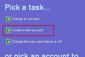 Source Computer setup for My Music - Windows Create a new user account for Windows XP 2. Click User Accounts, then click Create a new account. 4. Select Computer administrator as the account type. 3.