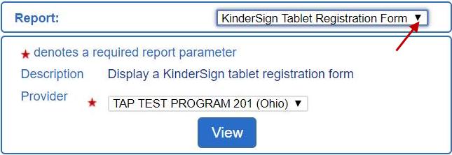 KinderSign - Initial Registration of Provider s Tablet You will need to register each tablet one time only. To register the tablet you must complete steps in both KinderConnect and KinderSign.