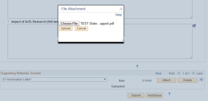 successful uploading. Select the file to be uploaded, then click Open. 14.