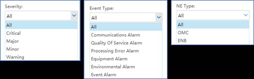 Figure 4-16: Advanced Query (2 of 2) 4.2.2.1.3 Settings The Alarm > Settings sub-menu functions Basic, View Config, Library, and Notification - are shown in Figure 4-17.