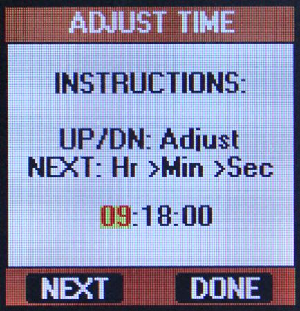 Setup Menu Screen The Setup Menu Screen will allow you to set the time and date of the SPD. Accurately setting the date and time is very important for this SPD.