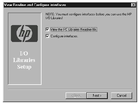 After installing the HP I/O Libraries, you must configure the HP-IB card to communicate correctly with the