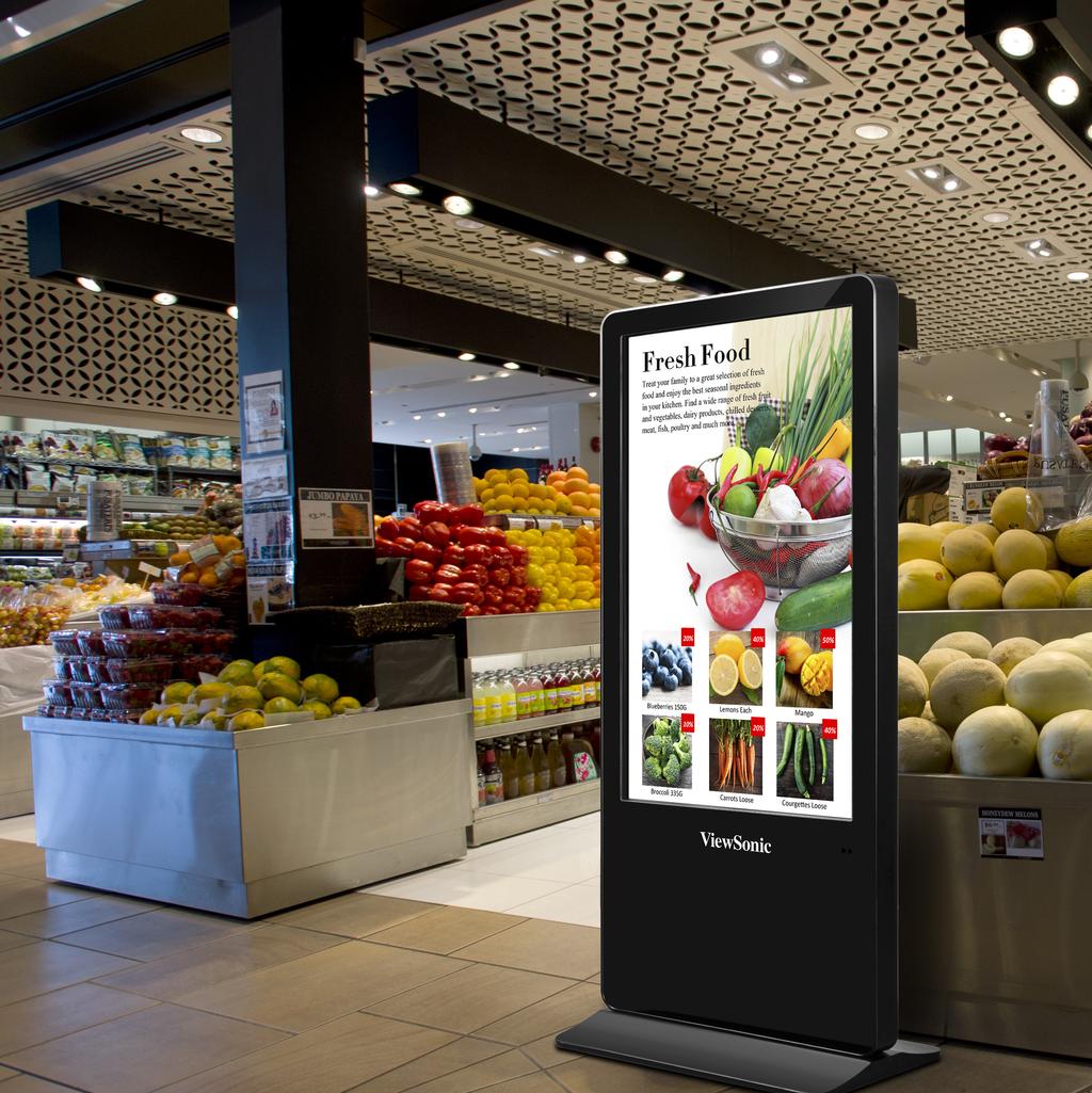 Large Format Display Connect, Collaborate, and Share LFD Big, bold and dazzlingly digital, large format displays bring eye-catching visuals and effectiveness to any messaging.