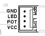 Connecting Shift Light Indicator The Shift Indicator connector RPM LIMIT is shared with DAC1 output.