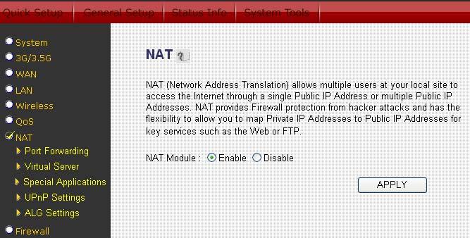 2.7 NAT Network Address Translation (NAT) allows multiple users at your local site to access the Internet through a single Public IP Address or multiple Public IP Addresses.