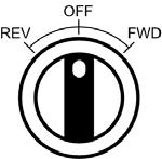 11.6. Using the REV/0/FWD selector switch (Switched version only) By adjusting the parameter settings the Optidrive can be configured for multiple applications and not just for Forward or Reverse.