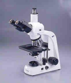 The foil clamp with your specimen fits directly under the microscope. So, you can use surface and thin section for your work.