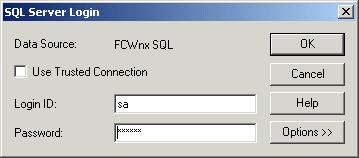Chapter 4: License and configure security settings for your FCWnx system 3. SQL Password for FCWnx: Enter a 12 character password that the application will use to access the FCWnx database.