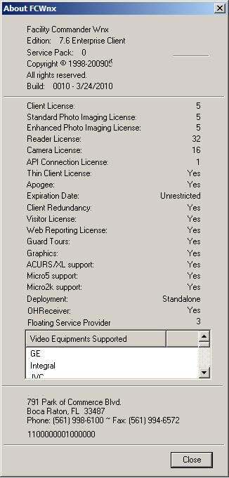 Chapter 4: License and configure security settings for your FCWnx system Figure