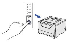 Make sure the front cover is closed. b. Press Go three times within two seconds. The printer will print the current printer settings page. Note: If the IP address on the Printer Settings Page shows 0.