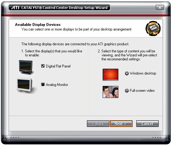 Chapter 3: Software Installation Access Display Manager Standard View 1. Click the View button to switch to Standard View. 2. From the menu pane, click Displays Manager to display the settings view.
