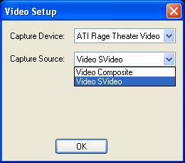 Chapter 4: PowerDirector Pro Installation If you clicked Video Capture, click Video Setup to modify the settings. A dialog box will appear.