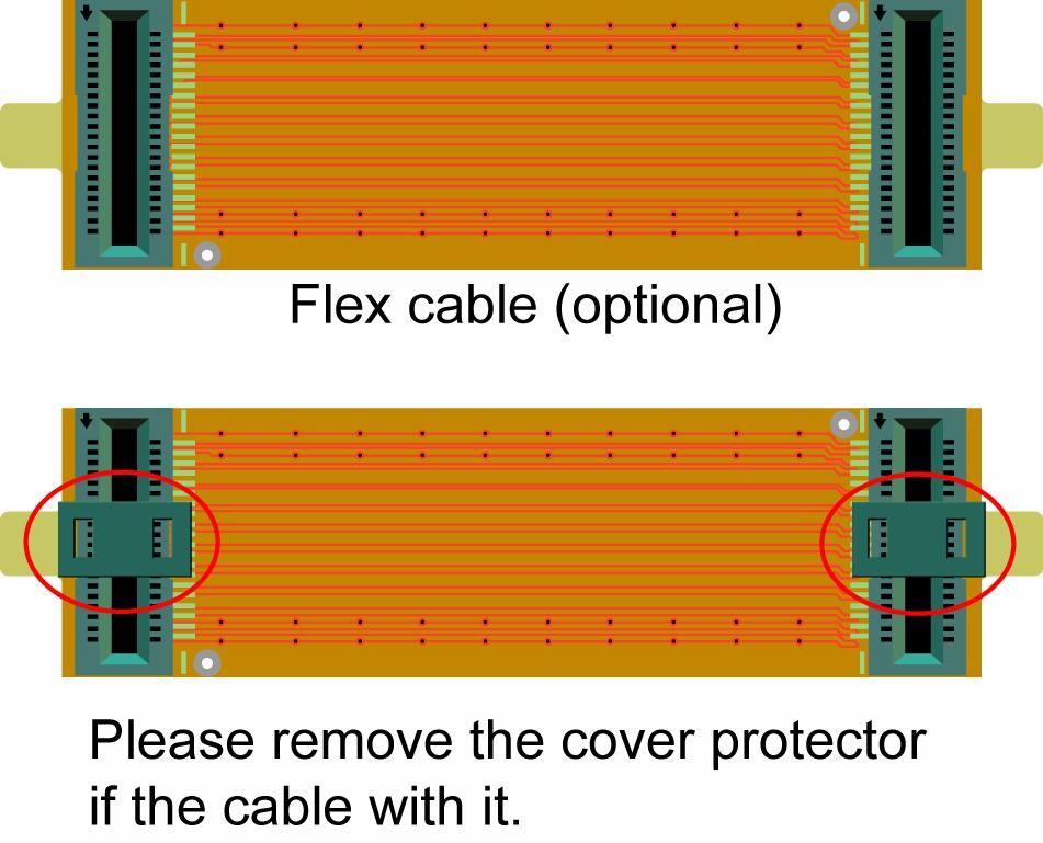 not a simple cable, but rather an assembly of two impedance-controlled connectors with an impedance-matched flexible printed circuit