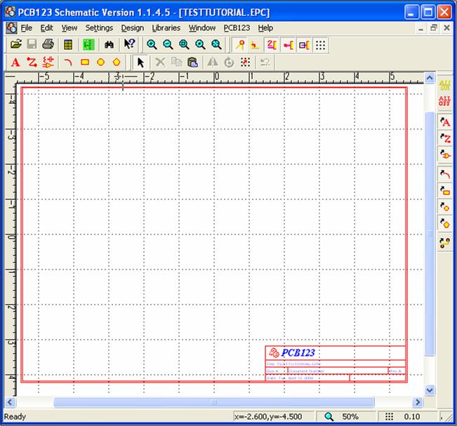 Starting a new Schematic Diagram 1. Open up the PCB123 chematic application.