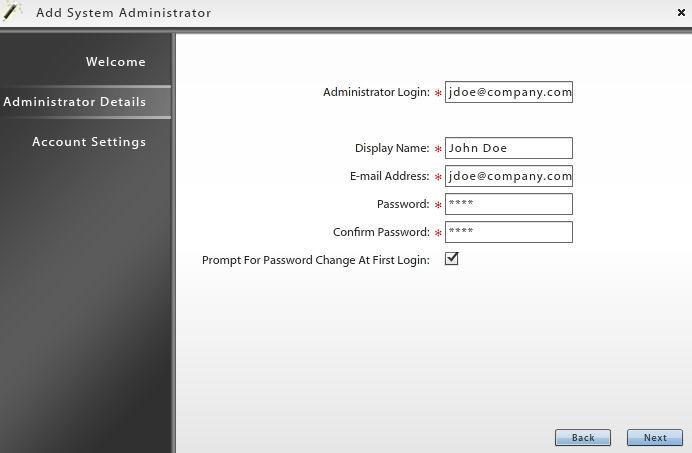Add a Manually (lcally) Authenticated System Administratr Lgin Add a system administratr lgin that authenticates directly against the NtifyMDM server with a unique passwrd. 1.