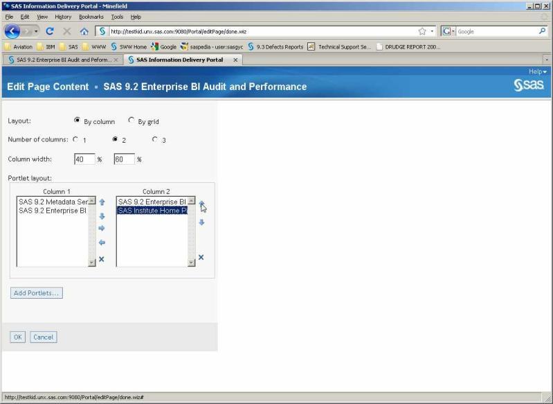 SAS 9.2 Enterprise Business Intelligence Audit and Usage Instrumentation and Reporting SAS Institute Home Page SAS 9.2 Metadata Server Audit Reports SAS 9.