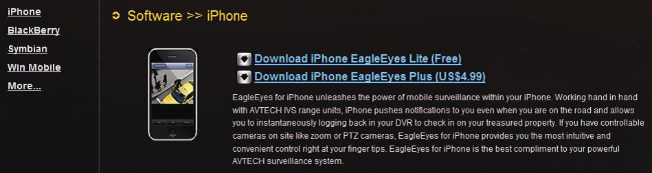 APPENDIX 2 MOBILE SURVEILLANCE VIA EAGLEEYES EagleEyes is a mobile phone program used with our surveillance system for remote surveillance.
