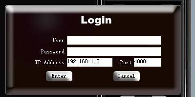User Name (admin by default) and Password (admin in default), press