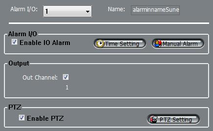Options need to configure the alarm I/O of the ID number, can be configured in the Alarm I/O trigger the alarm when the linkage.