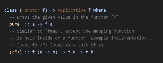 Applicative Functors - Simplified A type of functor that allows partial applications Partial Applications of Functions discussed later Why?