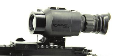 Mounting on a rifle The unit can be mounted on a rifle with a Picatinny mount adapter (MIL-STD-1913). The optical axis of the monocular caligns with the rifle s Picatinny rail. FIGURE 4.