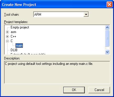 To add a new project to the workspace, select Project > Create New Project You will then see a dialog box asking you what type of project you would like to create.