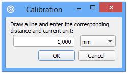 3.2 Calibration To calibrate a selected magnification, place a Micrometer Scale or a Ruler, depending on the magnification of current optics, in the live image and focus.