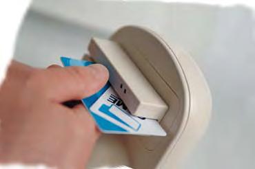 Special software - managed functions such as deductible inputs. In fact, users may purchase a number of credits on their cards, to be used with the sensors.