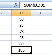 Entering Data & Formulas: Built-in Functions Hundreds of built-in functions available We will cover a number of