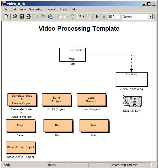 OpenStax-CNX module: m23999 8 Figure 9: The Video Processing Model Template 7.