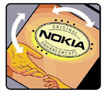 Et olla kindel selles, et kasutate originaalakut, ostke aku Nokia ametlikult edasimüüjalt, veenduge, et pakendil on Nokia originaaltarviku logo (Nokia Original Enhancements) ning kontrollige
