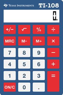 3.7 Calculator Basic (TI-108 Emulator) The basic calculator tool allows students to perform simple mathematical calculations.