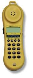 NUMBER 1490532-1 LCD display shows: on-hook voltage, number dialed, off-hook current, caller ID, stored