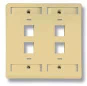 WORK AREA OUTLETS 110CONNECT FACEPLATES 32 6-Port Single Gang PART NUMBER 557691-X X denotes