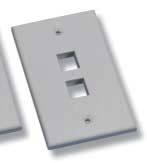 WORK AREA OUTLETS 110CONNECT FLUSH FACEPLATES 34 2-Port Flush Faceplate PART NUMBER 569084-X X