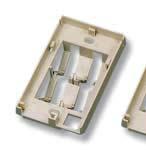 WORK AREA OUTLETS Faceplate Kit Single Gang, UTP PART NUMBER 406186-X Holds up to four unshielded