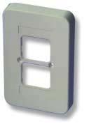 WORK AREA OUTLETS ACO FACEPLATE KITS Faceplates-Double Gang Accommodates Two Installation Kits PART NUMBER 555670-X