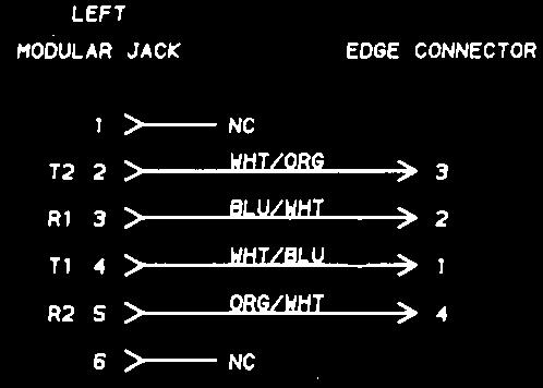 Modular Jack (2-Pair/2-Pair) PART NUMBER 555614 -X 55 X denotes