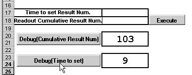 Trial of New Form 2 Store the values for debugging in the display unit s internal device, "S_Excel01_Accum Qty_WORD" and "S_Excel01_Write Destination_WORD".