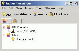 Jabber Messenger 3.2.1 Online Help Adding AOL Instant Messenger Contacts You can subscribe to AOL Instant Messenger (AIM ) contacts, view their presence and exchange one-to-one chats.