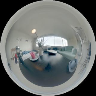 reflective sphere in the room