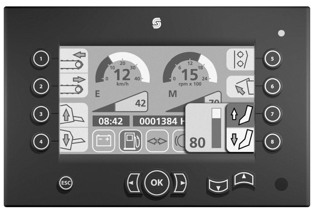 DP600 Family of Graphical Displays DP6XX Family of Graphical Displays Features The external NAV button allows navigation through all DP600 functions.