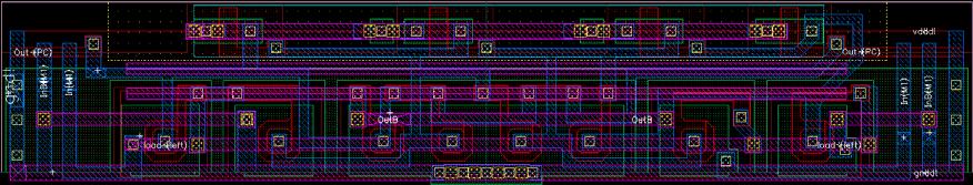 Layouts implemented in the chip SEU2 Different layout versions were implemented in the SEU2 chip Latch 5: pmos in same nwell, enclosed and separated nmos with guard ring (pmos separation: 8µm, nmos